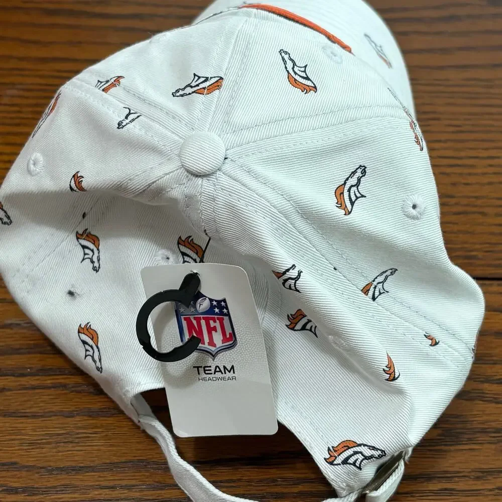 NFL Denver Broncos Women's Football NFL Teams Apparel Logo Adjustable Hat New